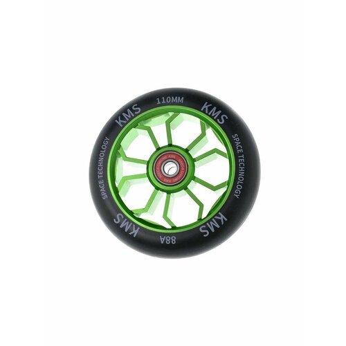 Колесо Sport для трюкового самоката 110 мм Медуза зеленое (алюминий) KMS, 805418-KR1