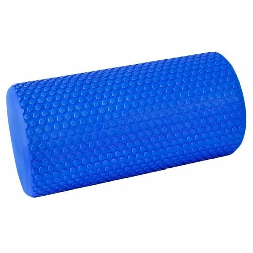 Ролик массажный для йоги полнотелый CLIFF EVA 30*15см, синий
