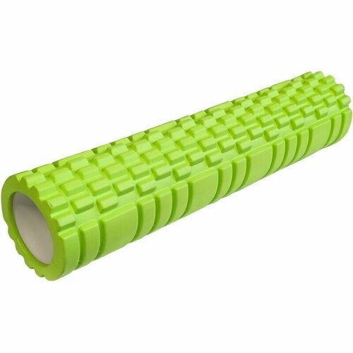 Ролик для йоги зеленый 61х14см ЭВА/АБС Спортекс E29390-2
