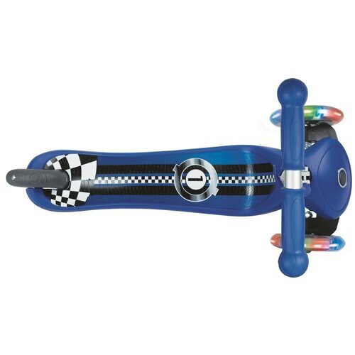 Детский 3-колесный самокат GLOBBER Primo Fantasy Lights Racing Navy Blue