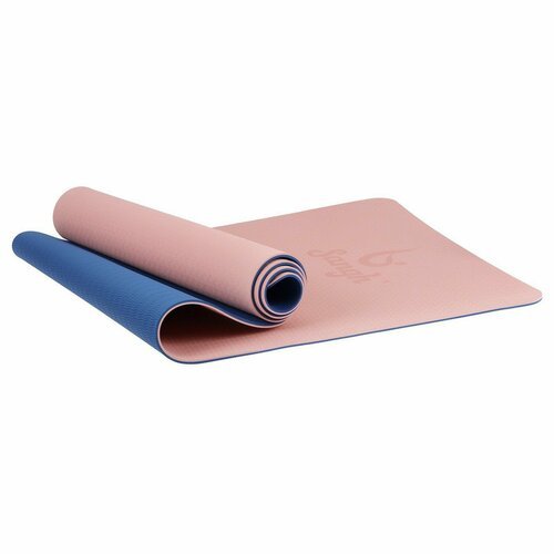 Коврик для йоги, 183х61х0,6 см, цвет розовый