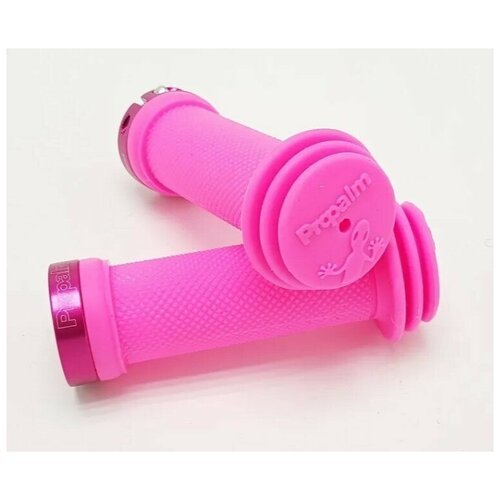 Грипсы 2шт - Propalm - Длина:100mm (универсальные детские) для детского велосипеда - беговела - самоката - ручки - розовый / розовый