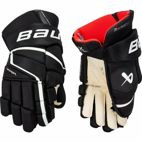 Перчатки хоккейные BAUER Vapor 3X Pro S22 Sr 1059953 (14 / черный-белый)