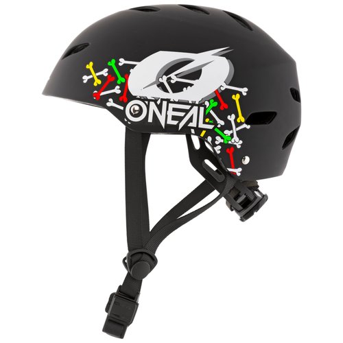 Шлем велосипедный открытый ONEAL DIRT LID YOUTH Skulls, мат, детский, черный, размер L