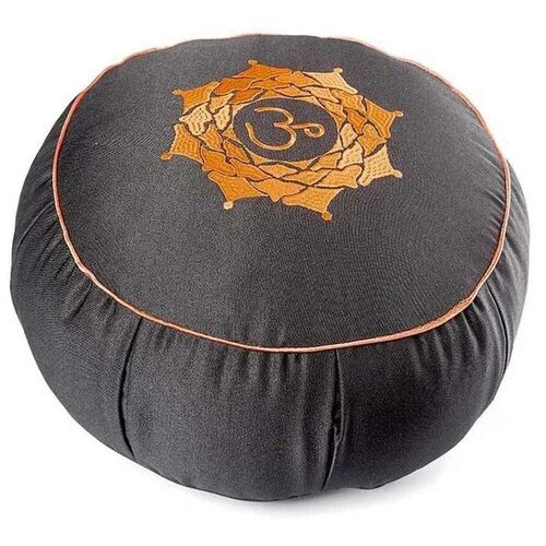 Подушка для медитации 'Ом' 30х15 см черный