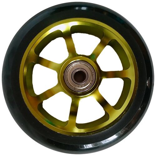 Колесо для трюкового самоката, 1 шт, диаметр 110 мм, с подшипниками, обод алюминиевый, фрезерованный