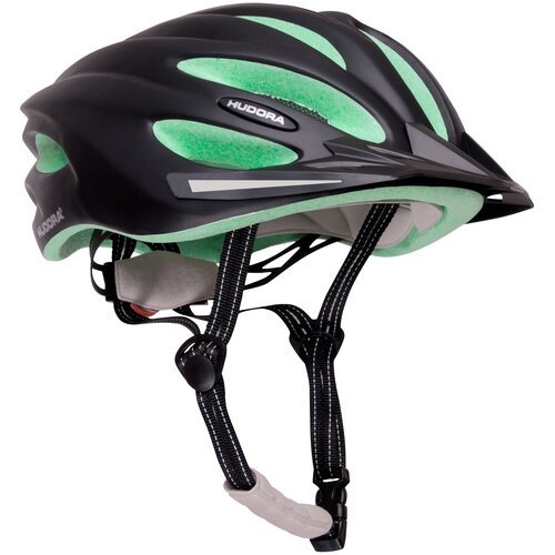Шлем защитный HUDORA, Basalt, S, черно-зеленый
