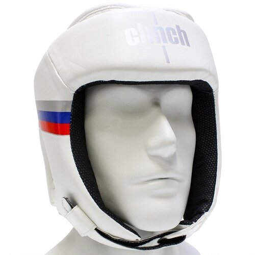 Боксерский шлем Clinch Olimp белый, XL