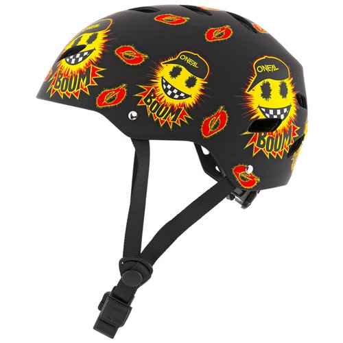 Шлем велосипедный открытый ONEAL DIRT LID YOUTH EMOJI, мат, детский, черный/желтый, размер L