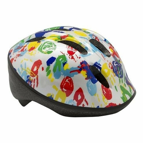Детский велосипедный шлем BELLELLI Шлем детский 'ладошки' белый, М (52-57cm)