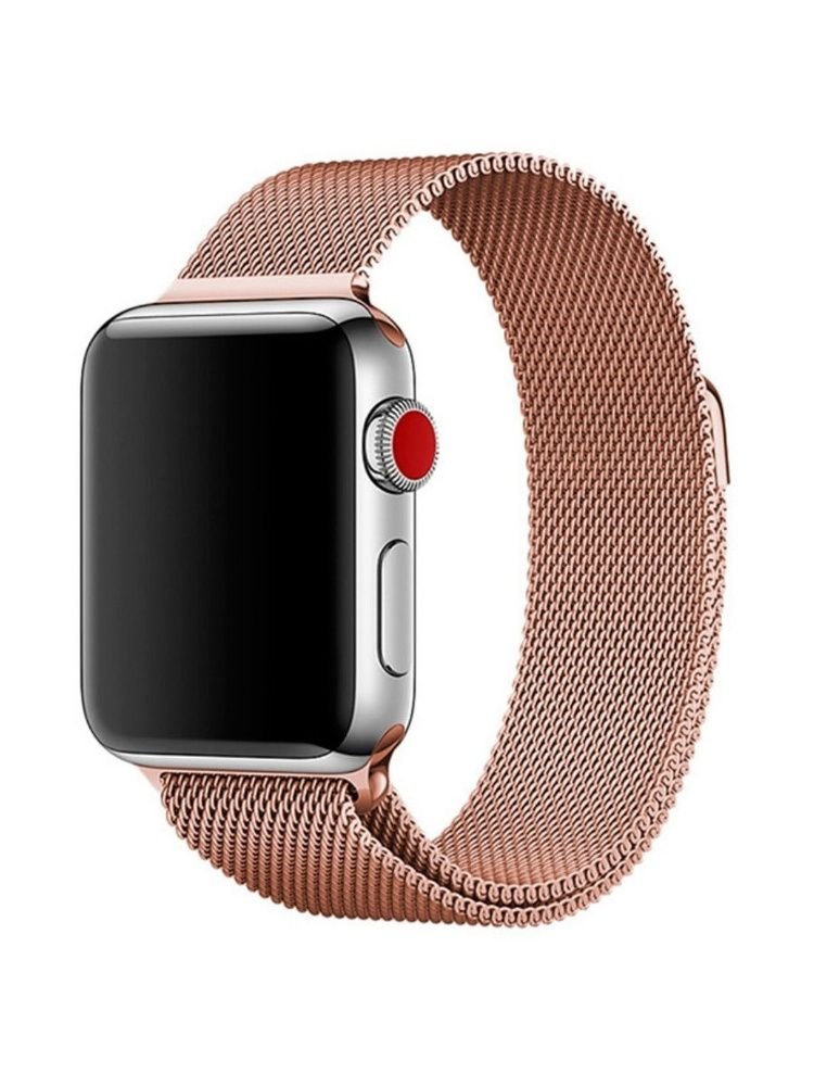 Ремешок миланская петля Red Line для Apple watch – 42/44/45/49 mm, (S3/S4/S5 SE/S6/S7/S8/Ultra) Rose