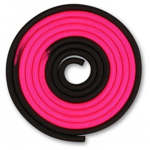 Гимнастическая скакалка утяжелённая Indigo IN165 розово-черный 300 см