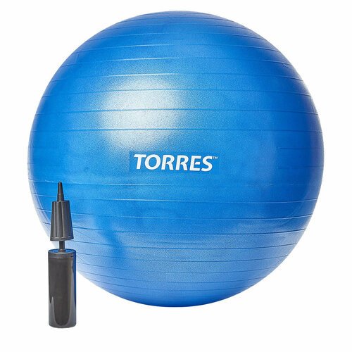 Мяч гимнастический TORRES AL121165BL, диаметр 65см, голубой