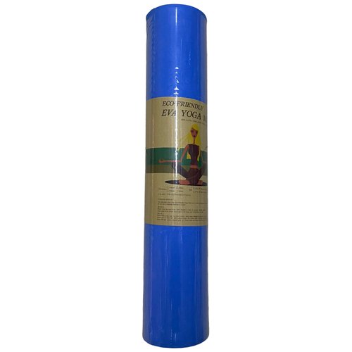 Коврик для йоги TPE 6мм 61*173 армированный синий.