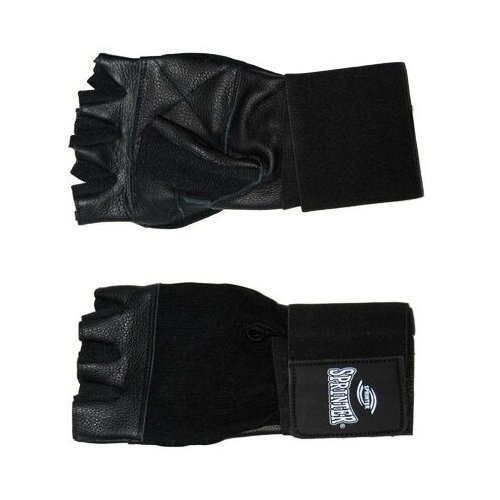 Перчатки Кожа-Ткань с широким фиксатором запястья XL