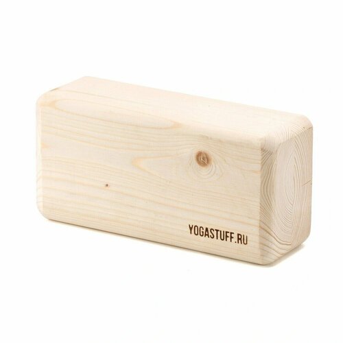 Блок для йоги Yogastuff, сосна без покрытия, 23*11,5*8 см