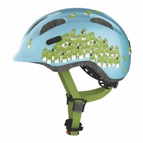 Шлем защитный Abus Smiley 2.0 Крокодилы, синий, размер S (45-50)