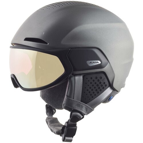 Шлем защитный ALPINA, 2021-22 Alto Qv, Gun Metal Matt
