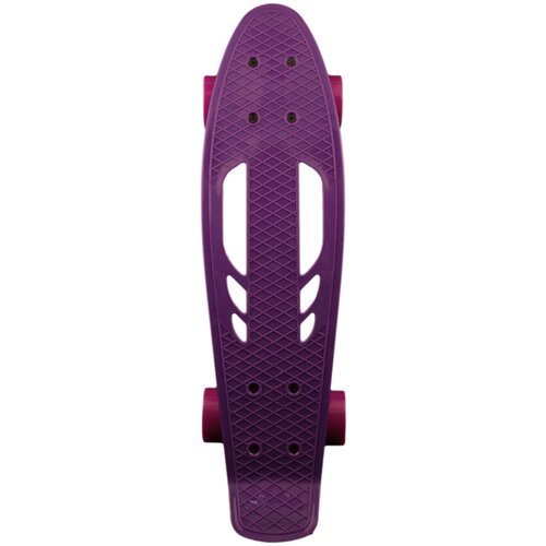 Скейтборд пластиковый 22*6' шасси AL, колеса PU 60*45мм, фиолетовый / Скейтборд детский/ доска для катания
