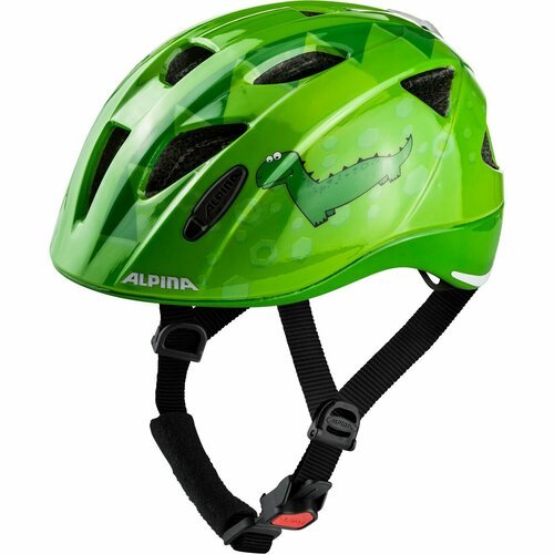 Alpina Шлем защитный Alpina Ximo Flash Green Dino Gloss, цвет Зеленый, ростовка 45-49см