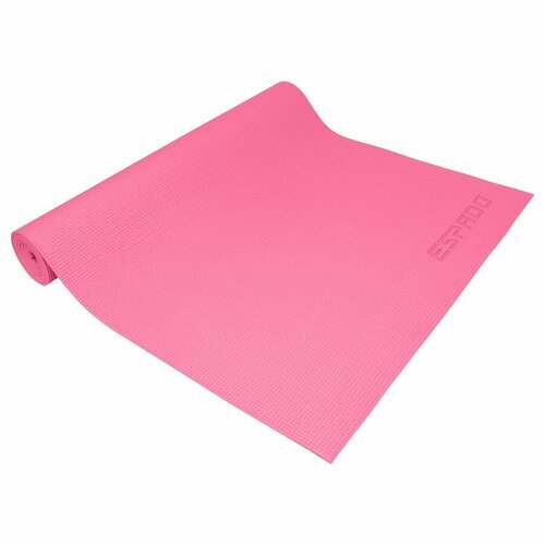 Коврик для йоги и фитнеса ESPADO PVC, 173х61х0.5, розовый