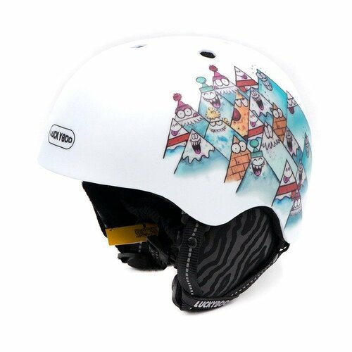 Горнолыжный шлем LUCKYBOO - FUTURE белый-горы S