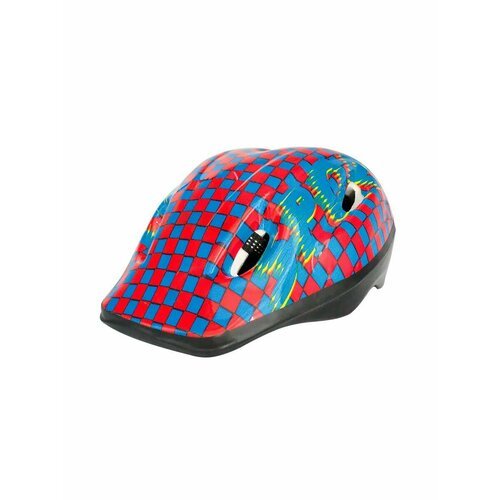 Шлем глянцевый M 55 см красно-синий E05-11506