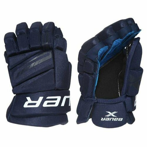 Перчатки хоккейные BAUER X S21 INT 1058649 (12 / темно-синий)