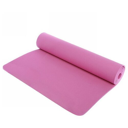 Коврик для йоги 6 мм 173х61 см «Умиротворение» EVA, розовый