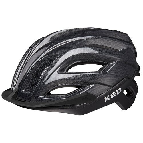 Шлем велосипедный взрослый мужской, женский, подростковый, защитный шоссейный велошлем KED Champion Visor Process Black Matt, для самоката, роликов и скейтборда, размер M (52-57)