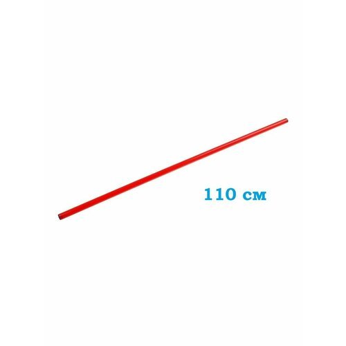 Палка гимнастическая для ЛФК пластиковая Mr.Fox, длина 110 см, красный