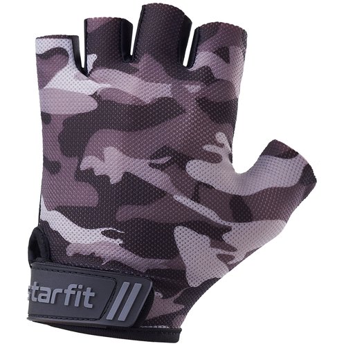 Перчатки для фитнеса Starfit WG-101, серый камуфляж, S