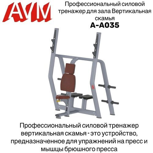 Профессиональный силовой тренажер для зала Вертикальная скамья AVM A-A035