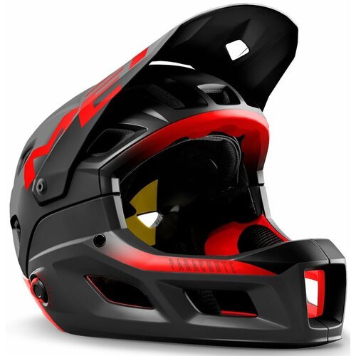 Велошлем Met Parachute MCR MIPS Helmet (3HM120), цвет Чёрный/Красный, размер шлема S (52-56 см)