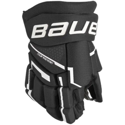 Перчатки хоккейные BAUER Supreme Mach S23 YTH 1061907 (9 / черный-белый)