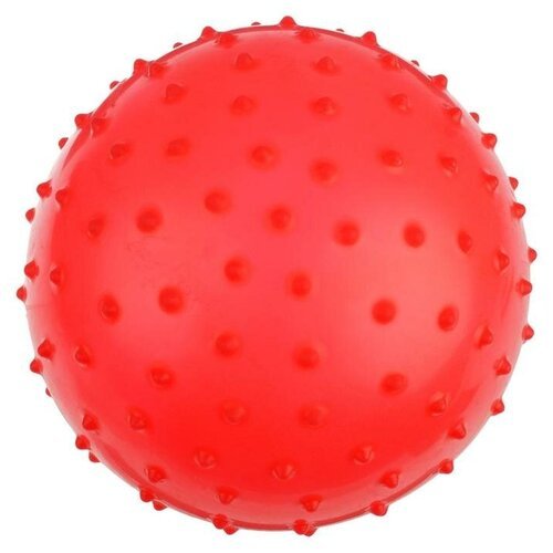 Мячик массажный, матовый пластизоль, d=20 см, 50 г, микс