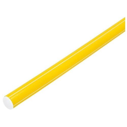 Палка гимнастическая Соломон, тренажер для детей, пластик, длина 80 см, цвет желтый