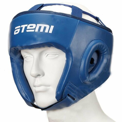 ATEMI Шлем боксерский , нат. кожа, синий р. M LTB19702