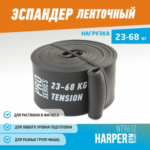 Эспандер для фитнеса замкнутый Harper Gym Pro Series NT961Z 208*6,4*0,45 см (нагрузка 23-68 кг)