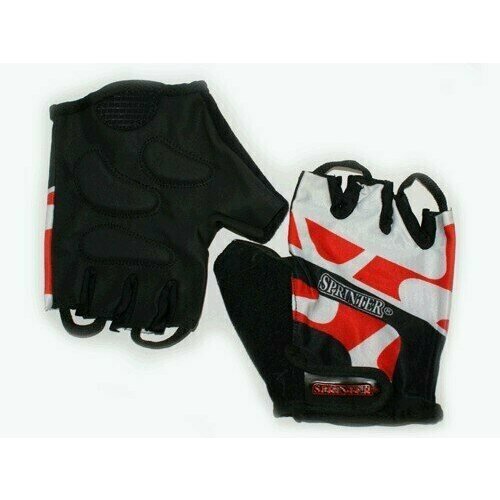 Перчатки велосипедные SPRINTER размер XL :92-93 (черный/белый/красный)