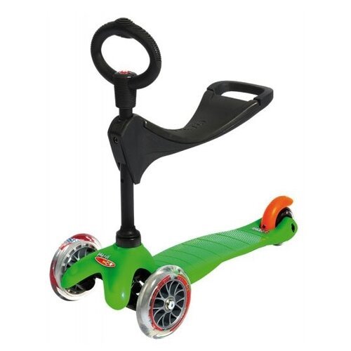 Детский 3-колесный самокат Micro Mini Micro 3in1, зеленый