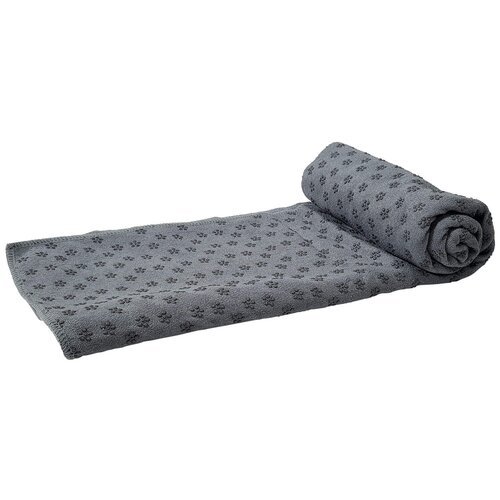 Коврик Tunturi Yoga Towel с мешком для переноски, 180х63 см grey