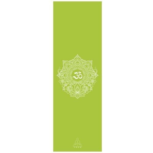 Коврик для йоги, фитнеса и пилатеса Dream Om Green Germany, 4,5 мм, зеленый, в индивидуальной упаковке