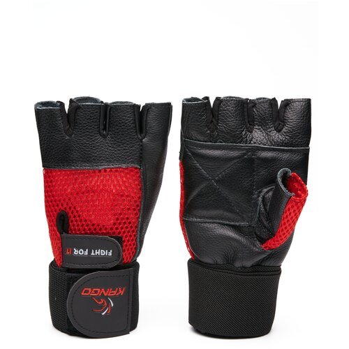 Перчатки для фитнеса Kango WGL-066 Black/Red L