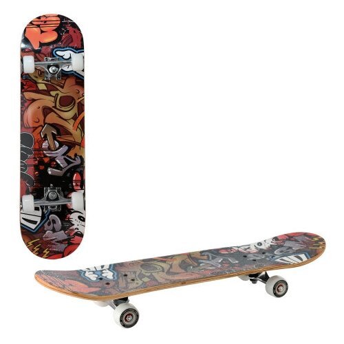 Детский скейтборд RGX LG DBL, 31x20, красный/серый
