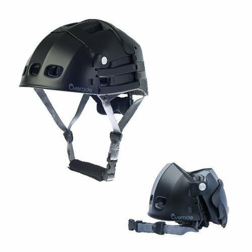 Велошлем складной Overade Plixi FIT, защитный шлем, черный, размер L/XL