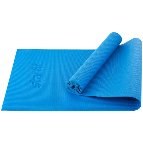 Коврик для йоги Starfit FM-101, 173х61х0.3 см синий однотонный 0.8 кг 0.3 см