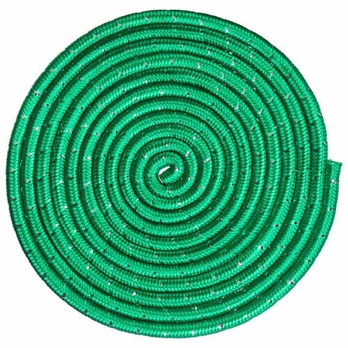 Скакалка гимнастическая Grace Dance, с люрексом, 3 м, цвет зелёный