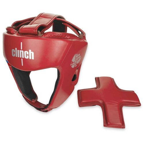 Шлем боксерский CLINCH OLIMP DUAL L красный