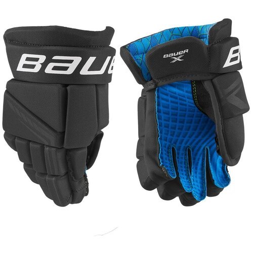 Перчатки хоккейные BAUER X S21 YTH 1058656 (9 / черный-белый)